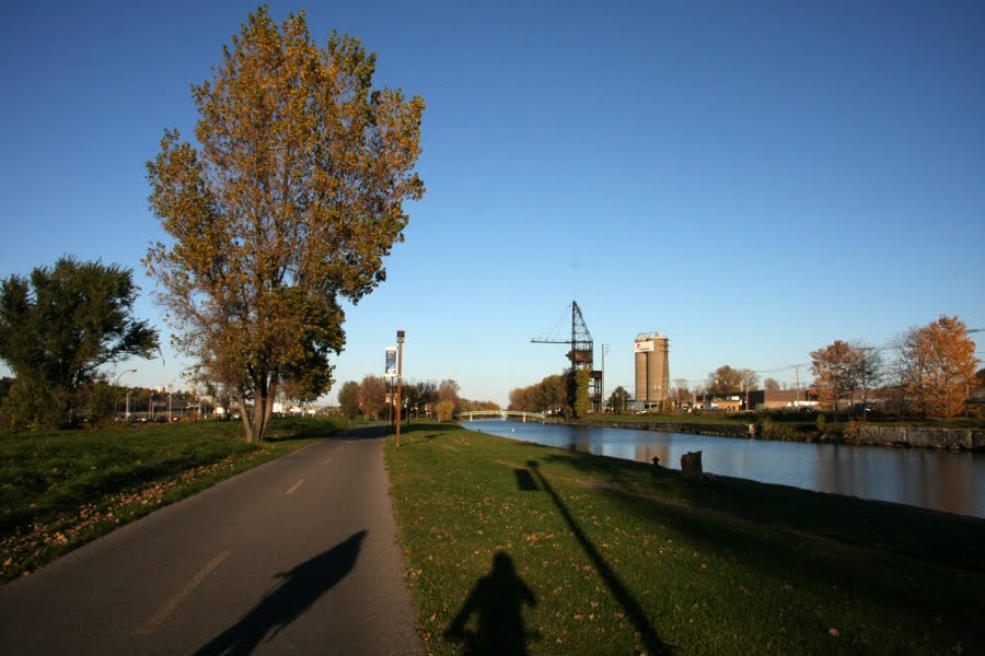 Radweg entlang Montreals Lachine-Kanal
