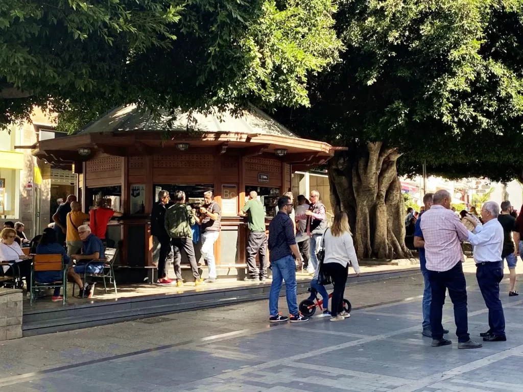 Der Kiosco in Los Llanos an der Plaza de Espana