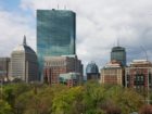 Hochhäuser überragen den Boston Public Garden