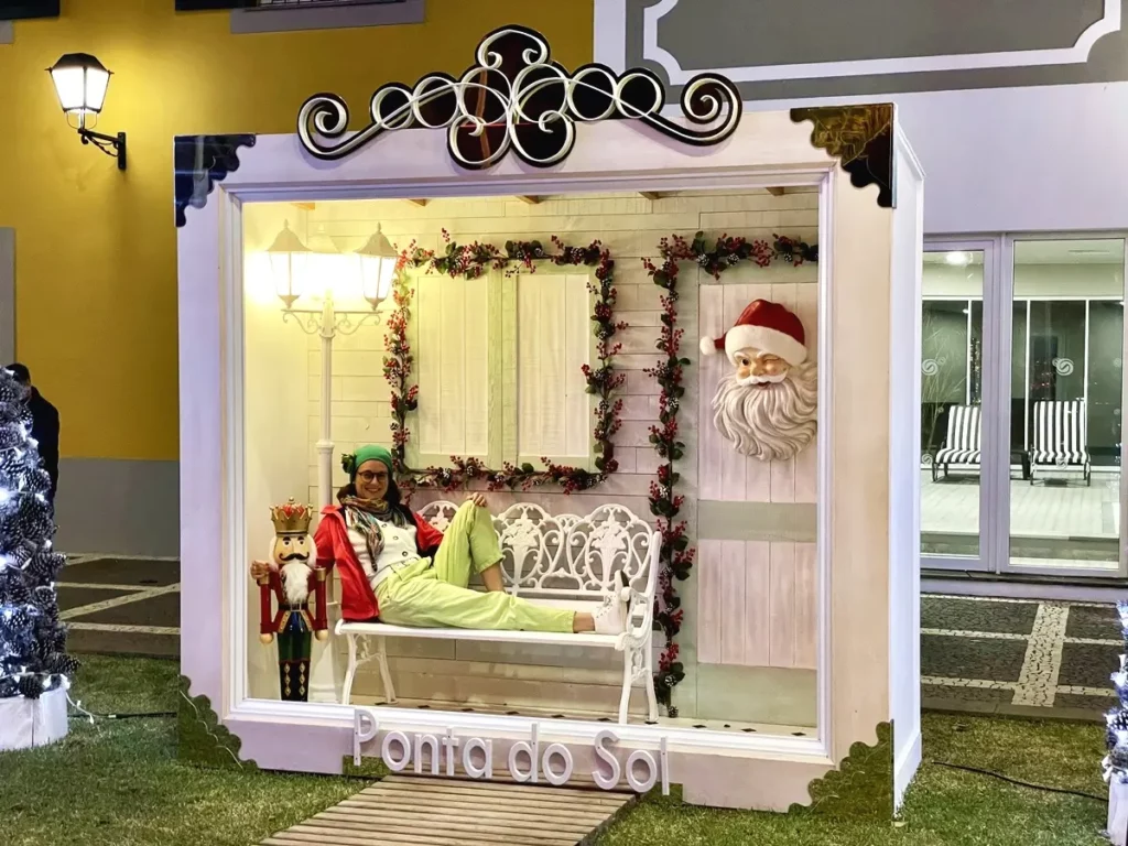 Madeira an Weihnachten: Weihnachtsdekoration in Ponta do Sol