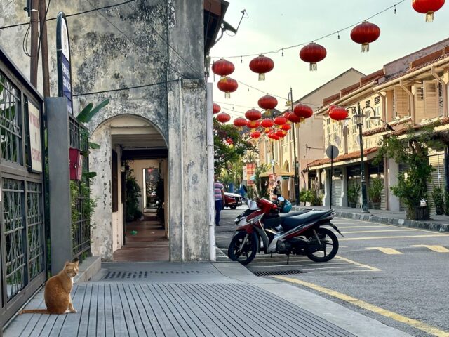 Straßenzug in der Altstadt von Georgetown, Penang in Malaysia